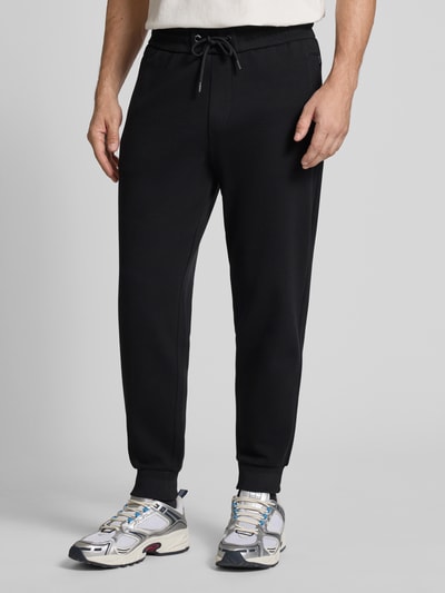BOSS Regular Fit Sweatpants aus Baumwoll-Mix Modell 'LAMONT' Black 4