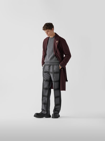 Lardini Trenchcoat aus Kaschmir-Mix Dunkelrot 1