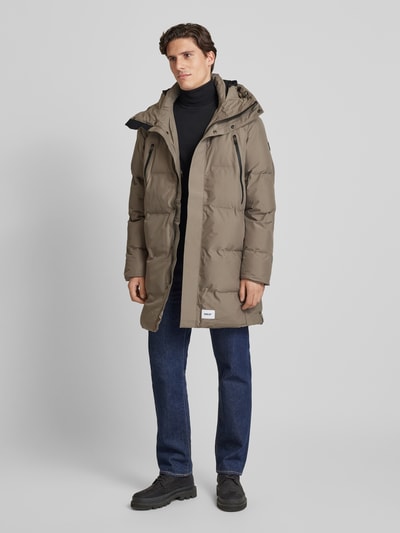 khujo Steppjacke mit Label-Patch Offwhite 1