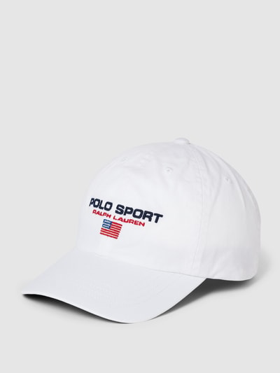 Polo Sport Basecap mit Label-Stitching Weiss 1