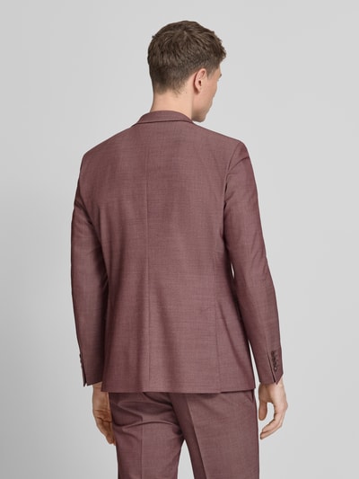 Strellson Slim Fit Anzugsakko mit Woll-Anteil Dunkelrot 5