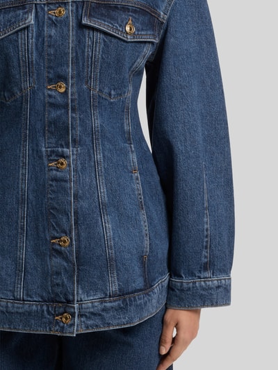 HUGO Slim Fit Jeansjacke aus reiner Baumwolle Modell 'HUGO ICON_3' Marine 6