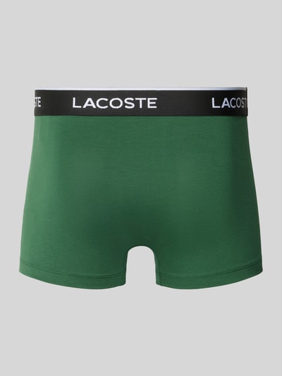 Produktfoto, Trunk aus Baumwoll-Mix im 3er-Pack von Lacoste in Grün mit schwarzem Bund und weißem Logo, Herren Pant & Trunk von Lacoste