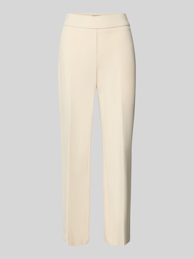 SEDUCTIVE Stoffen broek met bandplooien model 'NANETTE' Ecru - 2