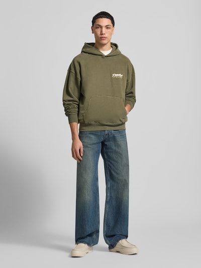 Levi's® Relaxed Fit Hoodie aus reiner Baumwolle Modell 'TWO HORSE' Taupe 1
