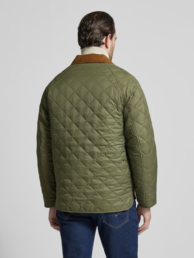 Barbour Regular fit gewatteerd jack met tweewegritssluiting Model 'CITY BEDALE' Olijfgroen - 5