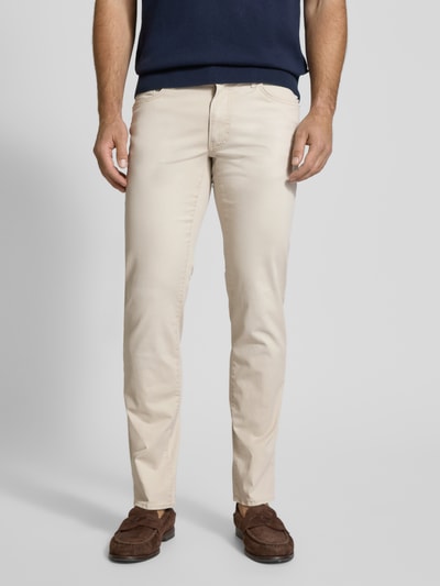 Brax Straight Fit Jeans mit Kontrastnähten Modell 'Chuck' Kitt 4