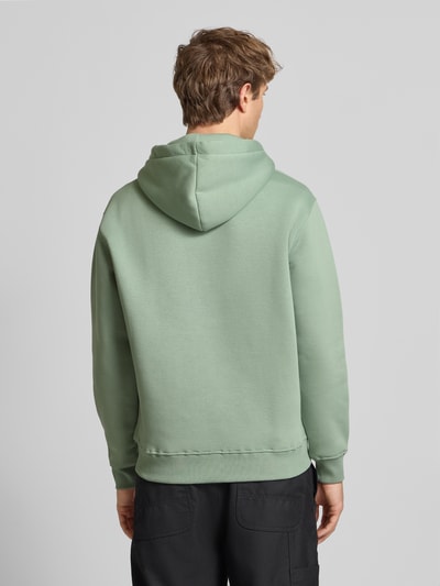 Alpha Industries Bluza z kapturem, nadrukiem z logo i kieszenią kangurką Limonkowy 5