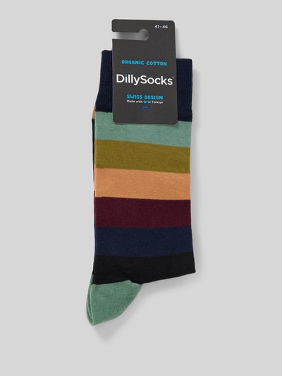 DillySocks Sokken met motiefstitching, model 'Rolling Eyes' Geel - 3