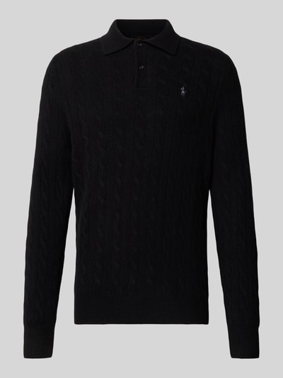 Polo Ralph Lauren Regular fit gebreide pullover van een mix van wol en kasjmier Zwart - 2
