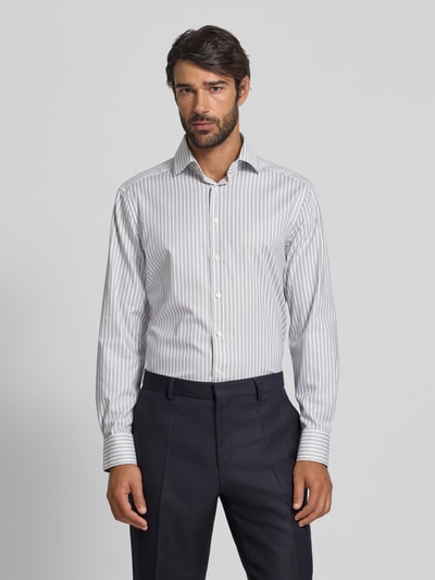 OLYMP Modern fit zakelijk overhemd met kentkraag Beige - 4