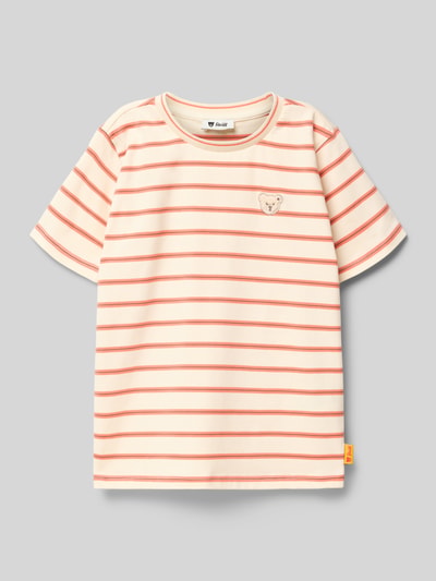 Steiff regular fit T-shirt met logodetail Ecru - 1