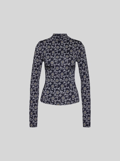 Kenzo Longsleeve mit floralem Allover-Muster Black 2