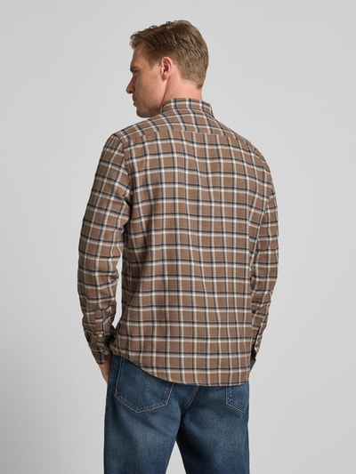 MAERZ Muenchen Freizeithemd mit Knopfleiste Sand 5