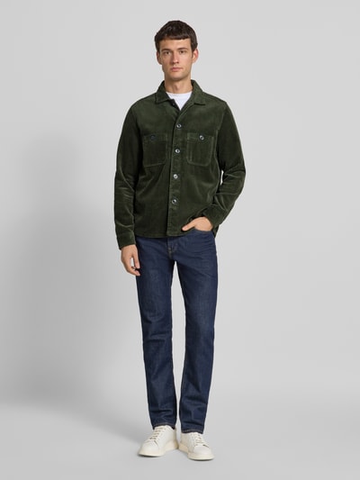 OLYMP Level Five Hemdjacke mit Knopfleiste Dunkelgruen 1