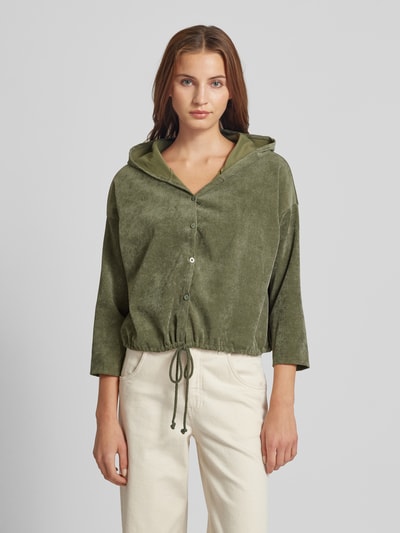 ZABAIONE Jacke mit Knopfleiste Khaki 4