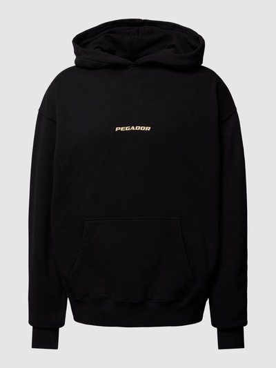 Pegador Oversized Hoodie mit Label-Print Modell 'Colne' Black 2