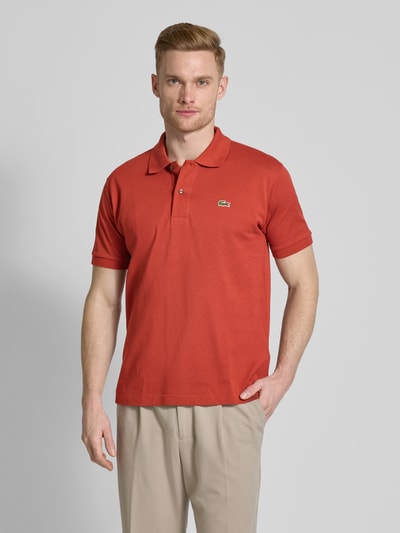 Lacoste Classic Fit Poloshirt mit Baumwollanteil Dunkelrot 4