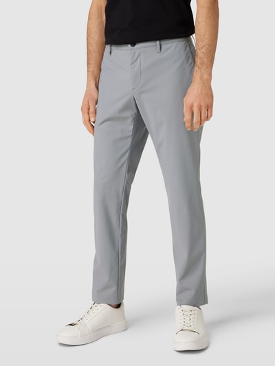 Alberto Slim fit broek met steekzak Donkergrijs - 4