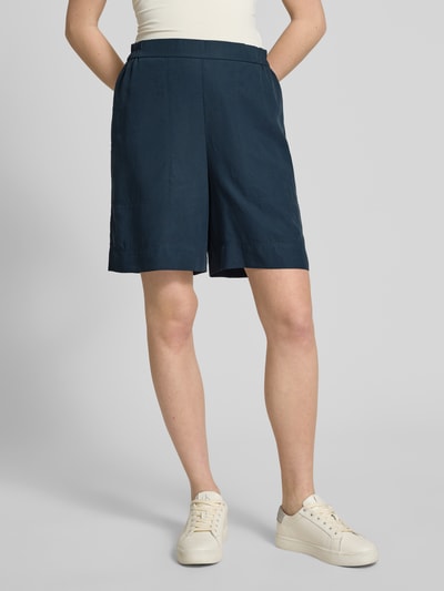 Marc O'Polo Wide Fit Bermudas aus Lyocell-Leinen-Mix Marine 4