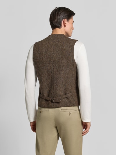 Carl Gross Weste mit Brustleistentasche Modell 'Warner' Hellbraun 5