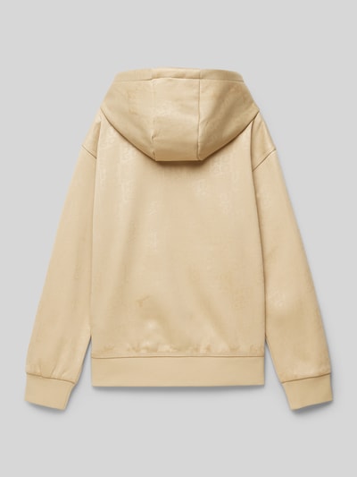 HUGO Hoodie mit überschnittenen Schultern und Känguru-Tasche Beige 3