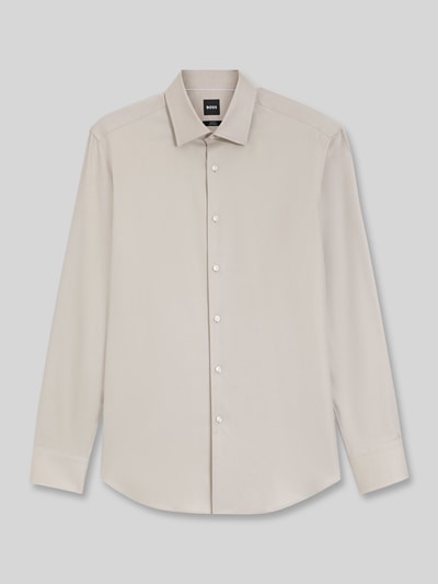 BOSS Slim Fit Businesshemd aus reiner Baumwolle Modell 'H-HANK-K' Sand 2