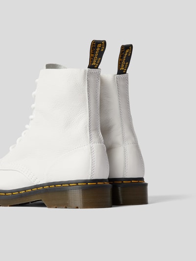 Dr.Martens Schnürboots mit Kontrastnaht Weiss 4