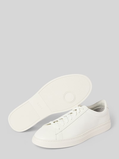 BOSS Sneaker aus Leder mit Gummisohle Weiss 4