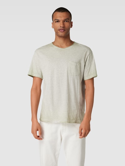 Jack & Jones Premium T-shirt met viscose en borstzak, model 'BLUJACK' Steengrijs - 4