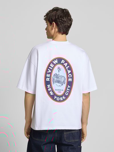 REVIEW T-shirt met ronde hals Wit - 5