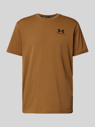 Under Armour T-Shirt mit Label-Stitching Cognac 2