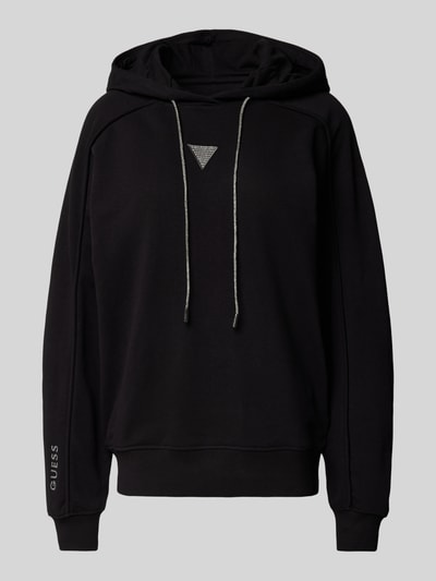 Guess Hoodie met strass-steentjes Zwart - 2