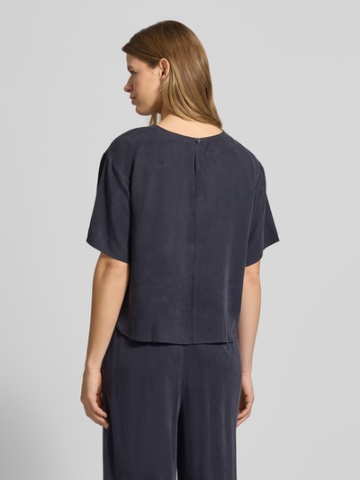 Marc O'Polo DENIM Relaxed fit blouse shirt van lyocell Marineblauw - 5