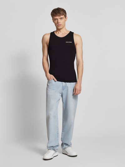 Pegador Tanktop mit Label-Stitching Black 1