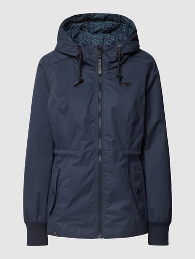 Ragwear Parka met capuchon, model 'Dankka' Marineblauw - 2