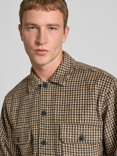 Jack & Jones Regular Fit Hemdjacke mit Brusttaschen Modell 'BRADLEY' Sand 3