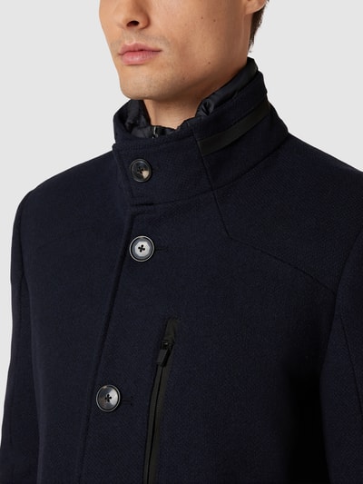 s.Oliver BLACK LABEL Mantel mit Stehkragen Modell 'Standup Collar' Marineblau 3