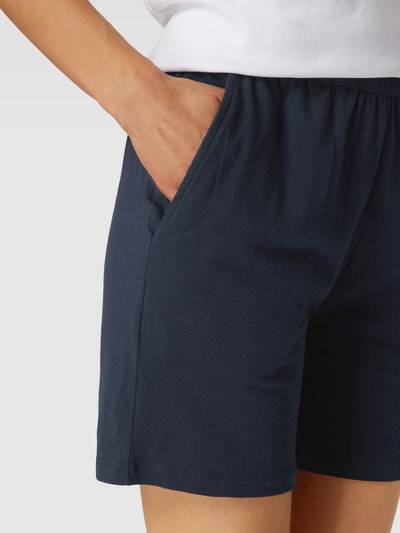 Schiesser Korte pyjamabroek met elastische band Marineblauw - 3