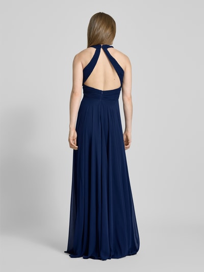 TROYDEN COLLECTION Avondjurk met halter Marineblauw - 5