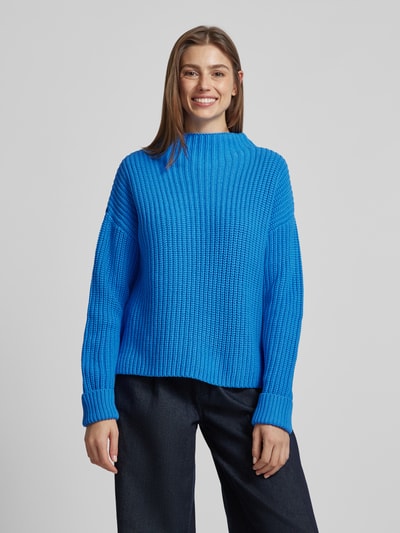 Selected Femme Gebreide pullover met turtleneck, model 'SELMA' Koningsblauw - 4