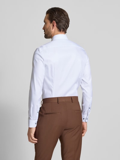 Jake*s Slim fit zakelijk overhemd van puur katoen met kentkraag Wit - 5