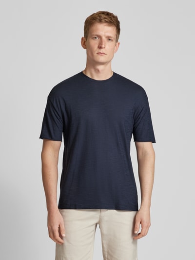 Drykorn T-Shirt in Melange-Optik Modell 'Eros' Marine 4