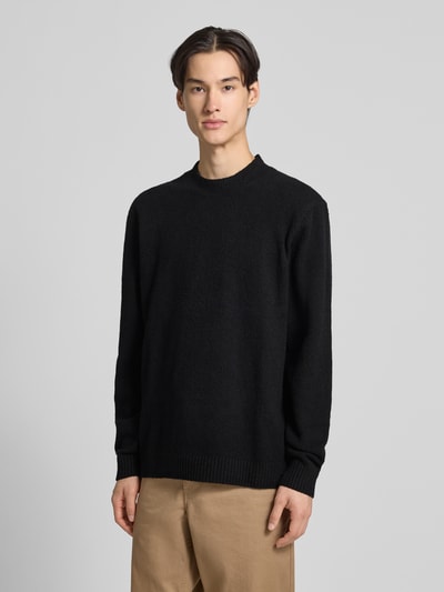 JACK & JONES Premium Strickpullover mit Polokragen Modell 'MAVERICK' Black 4