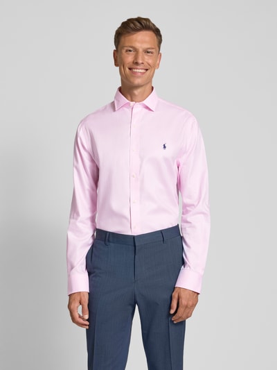 Polo Ralph Lauren Slim Fit Business-Hemd mit Kentkragen Rose 4