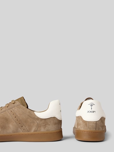 JOOP! SHOES Leren sneakers met labelopschrift, model 'velluto misto ike' Beige - 2