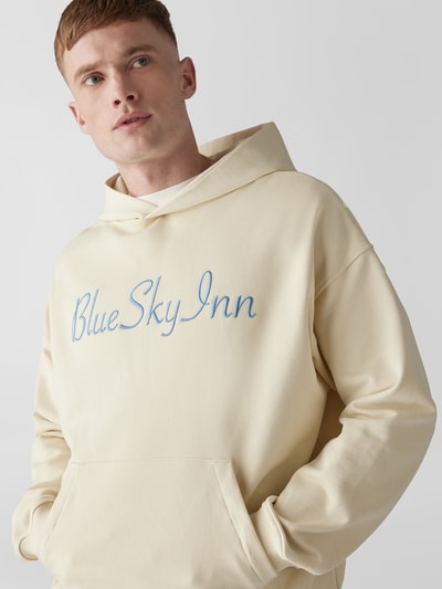 Blue Sky Inn Hoodie mit Brand-Stitching Ecru 3