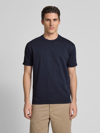 Marc O'Polo Regular Fit T-Shirt aus reiner Baumwolle Marine 4