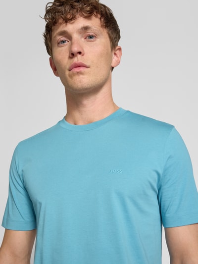BOSS Regular Fit T-Shirt aus reiner Baumwolle Modell 'THOMPSON 01' Bleu 3