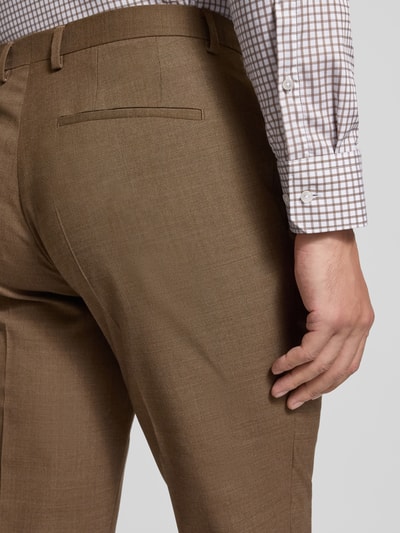 SEIDENSTICKER Koszula biznesowa o kroju slim fit z listwą guzikową Jasnobrązowy 3